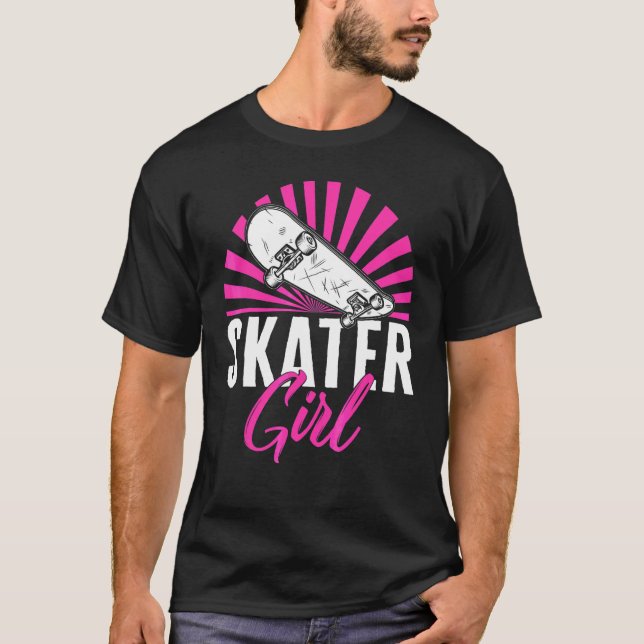 T-shirt Patineuse fille Rollerblading Roller Roller Rol (Devant)