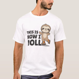 T-shirt Patins à roulettes de fentes Animaux amusants Pati