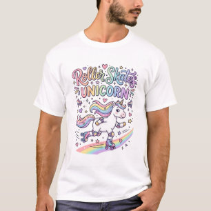 T-shirt Patins à roulettes Licorne Autocollant ludique Lic