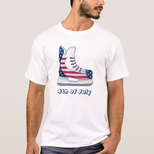 T-shirt Patins de hockey Stars and Stripes