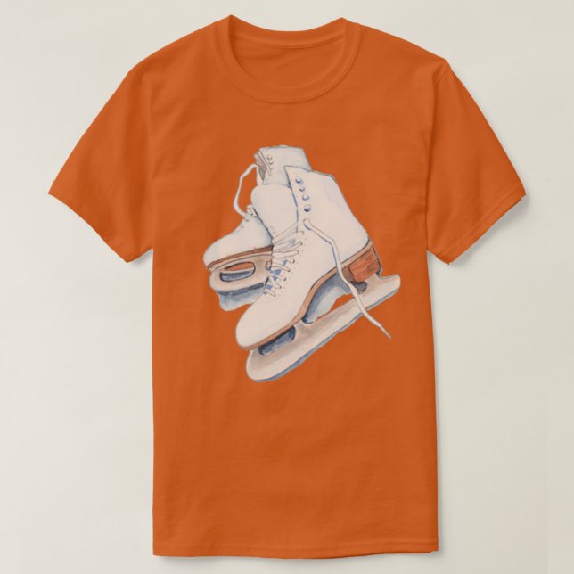 T-shirt Patins sur glace 10 (Design devant)