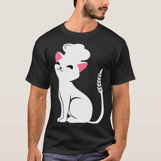 T-shirt Pâtisserie pour chat (Devant)