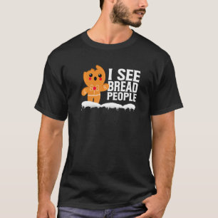 T-shirt Pâtissier Biscuits de Noël Bonhomme en pain d'épi