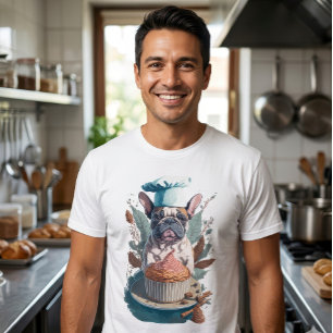 T-shirt Pâtissier Chien de Boulangerie Adorable Graphique