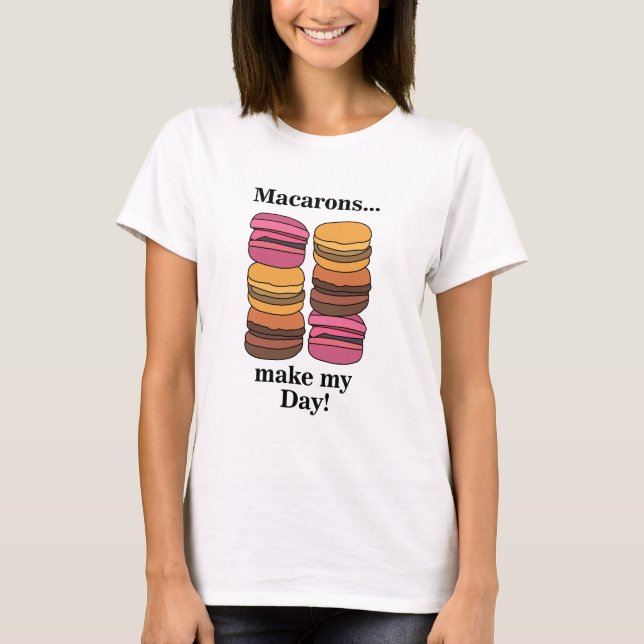 T-shirt Pâtissier Macaron Boulangerie Chef (Devant)