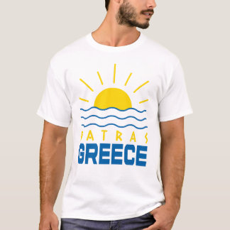 T-shirt Patras Grèce Soleil et le blanc des hommes de mer