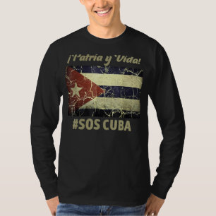 T-shirt Patria Y Vida Sos Cuba Drapeau Libérez Cuba 1