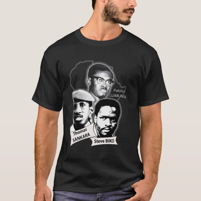 T-shirt Patrice Lumumba Thomas Sankara Steve Biko (Devant)