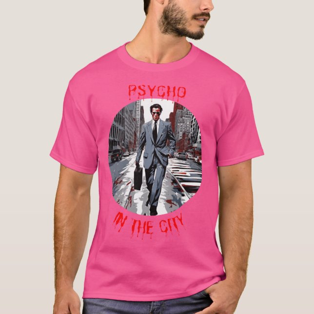 T-shirt Patrick Bateman rétro (Devant)