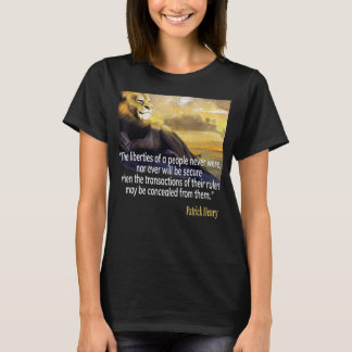 T-shirt Patrick Henry cite
