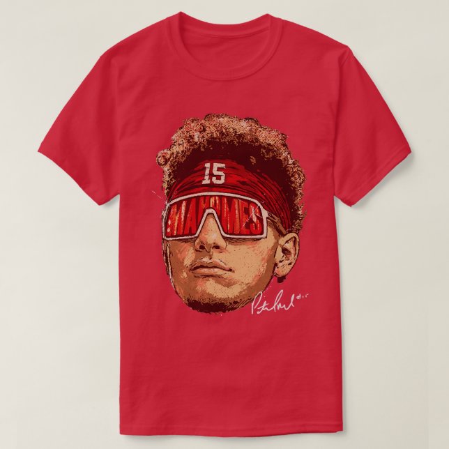T-shirt Patrick Mahomes Kansas City Lunettes de soleil Enf (Design devant)