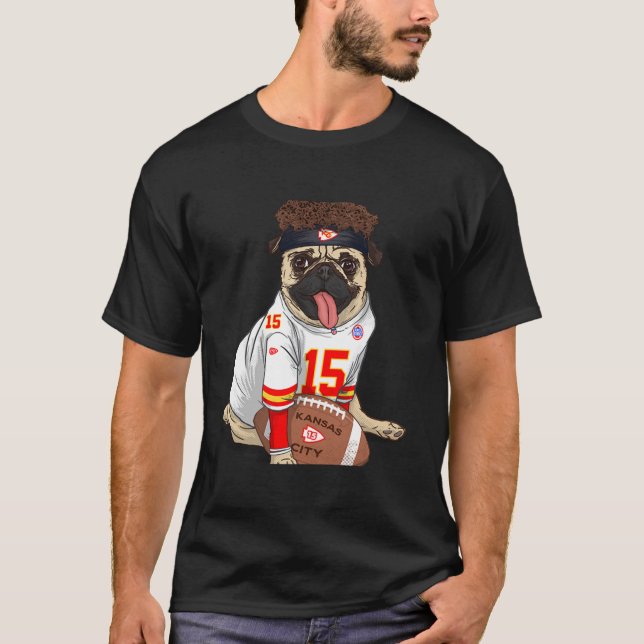 T-shirt Patrick Mahomes TShirtPug Mahomes (Devant)
