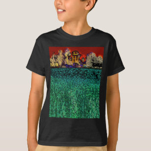T-shirt Patrick Ranch, Chico, CA (En rouge et vert)