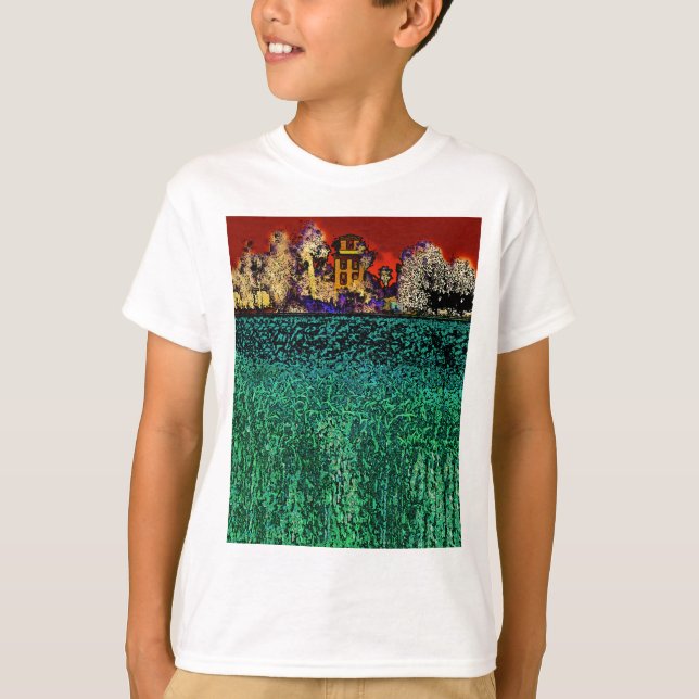 T-shirt Patrick Ranch, Chico, CA (En rouge et vert) (Devant)
