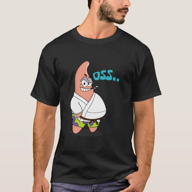T-shirt Patrick Star BJJ Ceinture Brown (Devant)