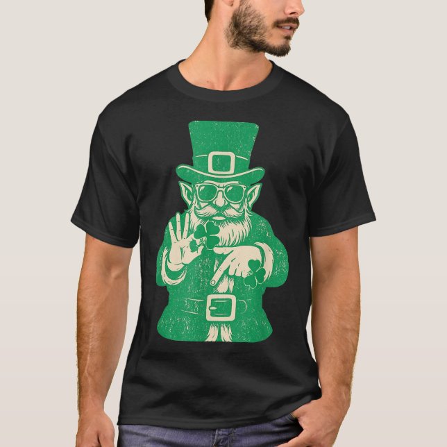 T-shirt Patricks Day, Leprechauns Funny 6 Meme Gift Men, W (Devant)
