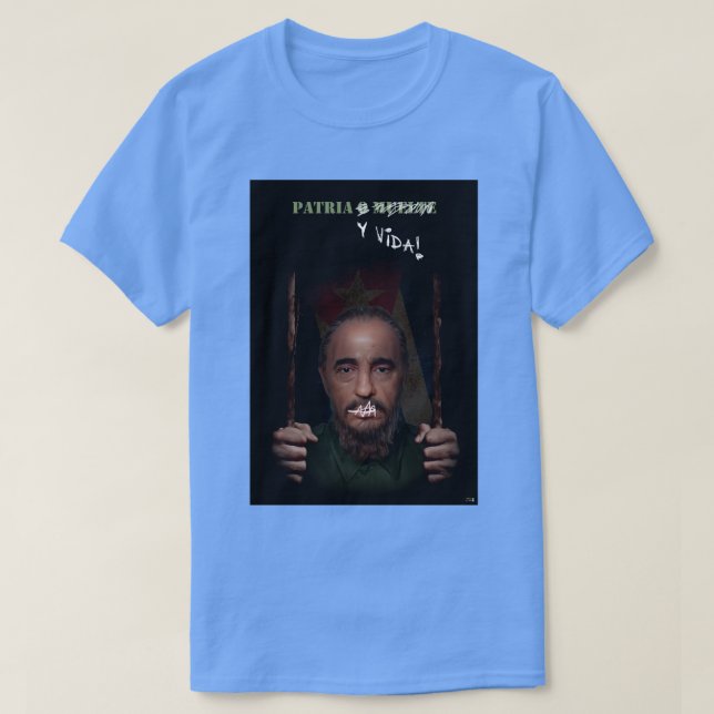 T-shirt Patrie et vie Cuba Fanart (Design devant)