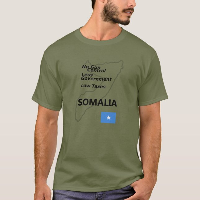 T-shirt Patrie : La Somalie (Devant)