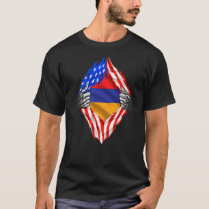 T-shirt Patrimoine arménien L'Arménie nous enracine Drapea