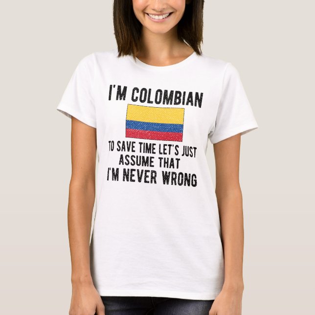 T-shirt Patrimoine colombien Racine le drapeau colombien (Devant)