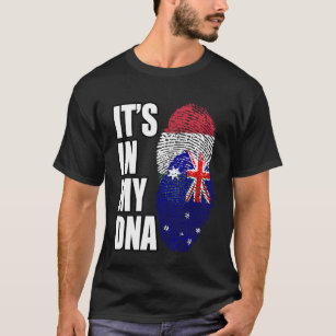T-shirt Patrimoine De L'ADN Mélange Hongrois Et Australien