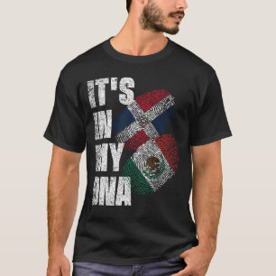 T-shirt Patrimoine de l'ADN mexicain et dominicain