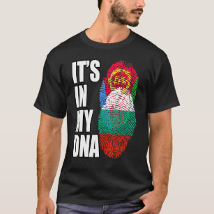 T-shirt Patrimoine Du Drapeau D'ADN Mélangé De La Bulgarie