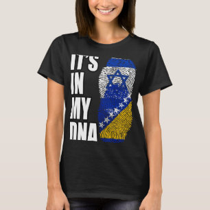 T-shirt Patrimoine Du Drapeau D'ADN Mélangé Par La Bosnie