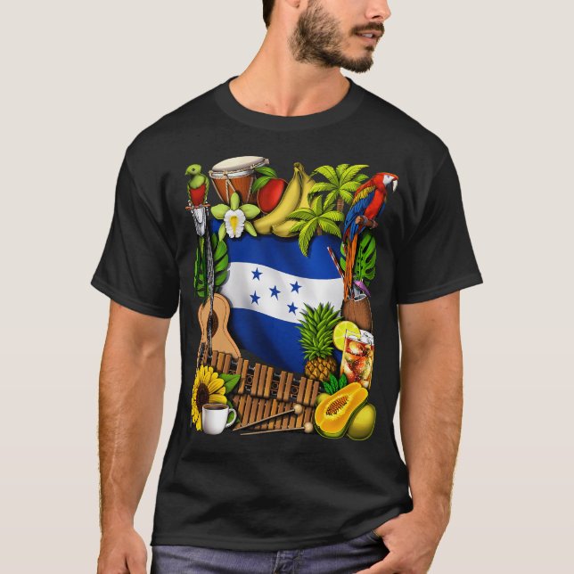 T-shirt Patrimoine du Honduras (Devant)