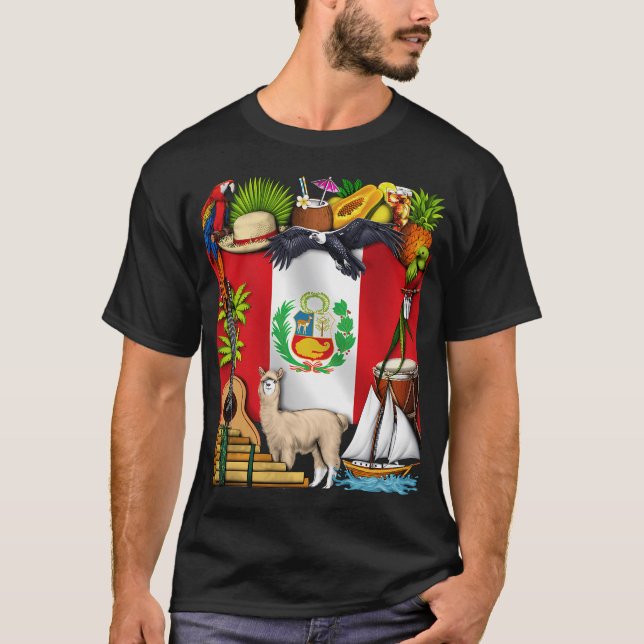 T-shirt Patrimoine du Pérou (Devant)