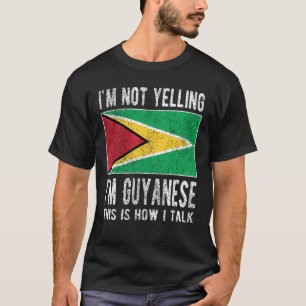 T-shirt Patrimoine guyanais Guyanais racine Drapeau guyana