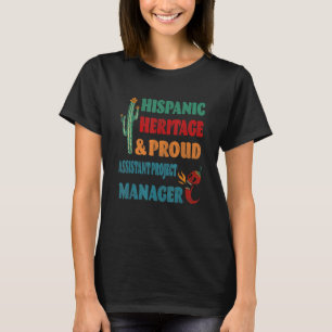 T-shirt Patrimoine hispanique & Fiers Assistant Gestion de