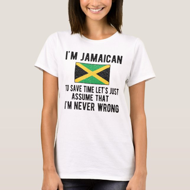 T-shirt Patrimoine jamaïcain Jamaïque Racines drapeau jama (Devant)