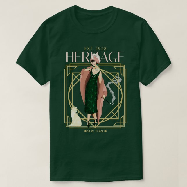 T-shirt Patrimoine New York Le Grand Gatsby (Design devant)