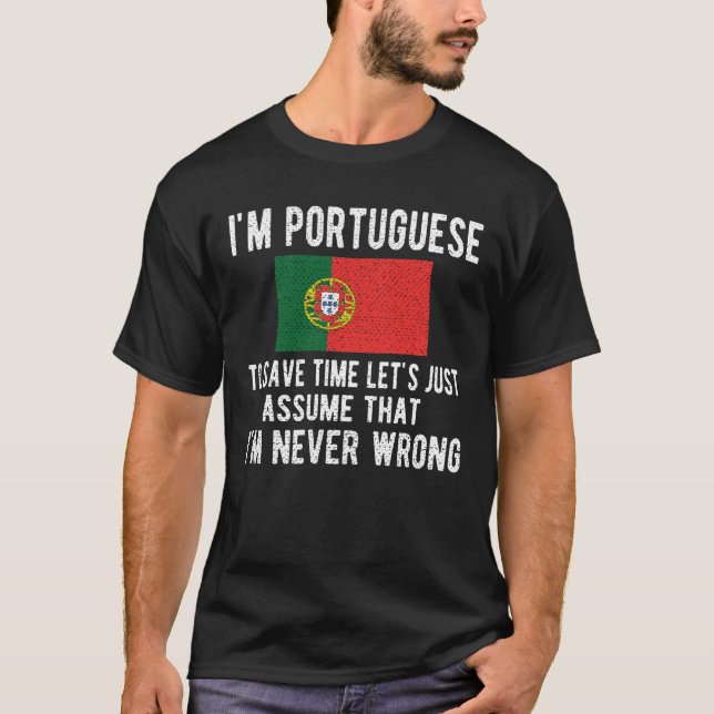 T-shirt Patrimoine portugais Portugal Racines drapeau port (Devant)
