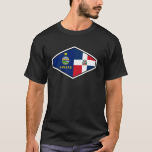 T-shirt Patrimoine République dominicaine Kansas Fierté