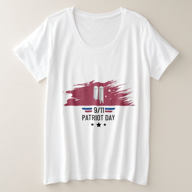 T-shirt Patriot 9-11 Jour Plus Taille (Design devant)