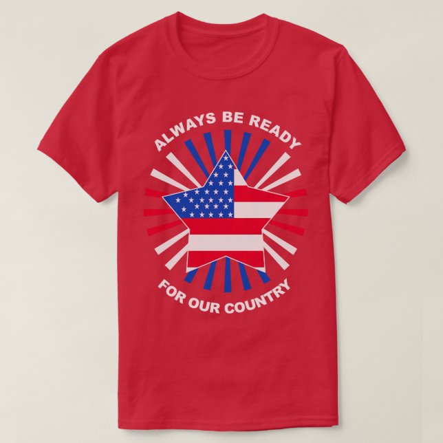 T-SHIRT PATRIOT AMÉRICAIN 1 (Design devant)