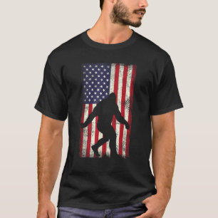 T-shirt Patriot Bigfoot Sasquatch Love États-Unis Drapeau