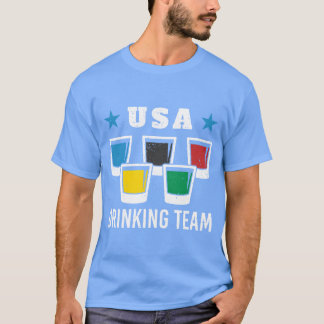 T-shirt Patriot Olympique Usa Drinkingeam Amie de bière