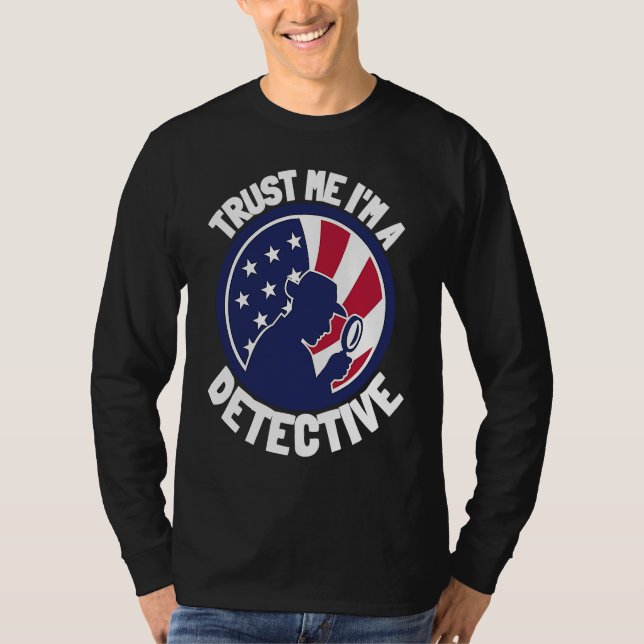 T-shirt Patriot USA Detective Spy And Private Investigator (Devant)