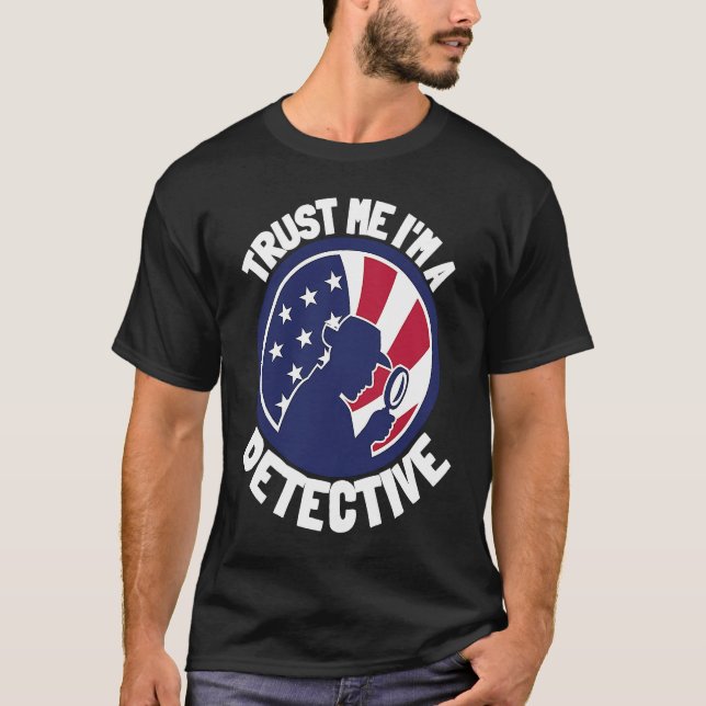 T-shirt Patriot USA Detective Spy And Private Investigator (Devant)