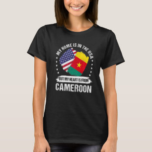 T-shirt Patriote Américain Drapeau Cameroun Américain Came