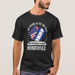 T-shirt Patriote Américain Drapeau Honduras Américain Hond