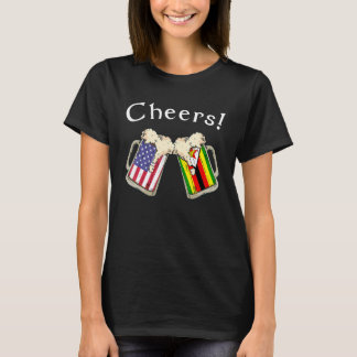 T-shirt Patriote Américain Zimbabwéen de la Campagne Accla