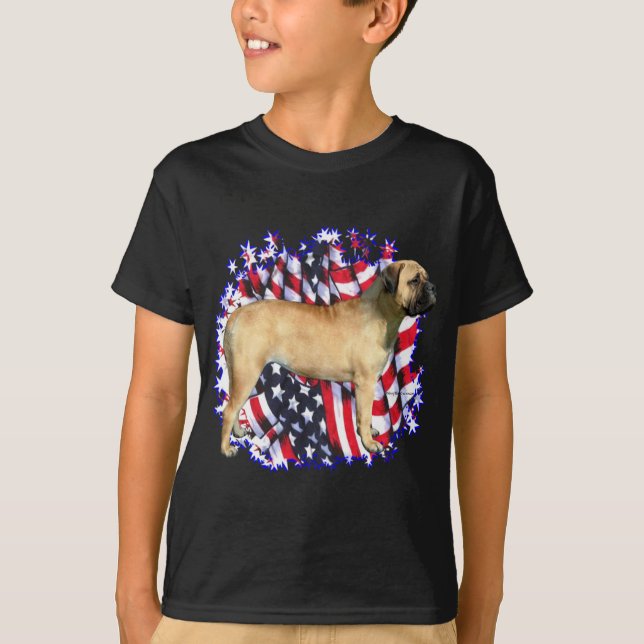 T-shirt Patriote Bullmastiff (Devant)