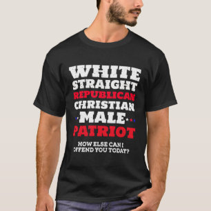 T-shirt Patriote chrétien républicain droit blanc