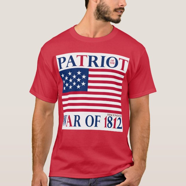 T-shirt Patriote de la guerre de 1812- Descendant (Devant)