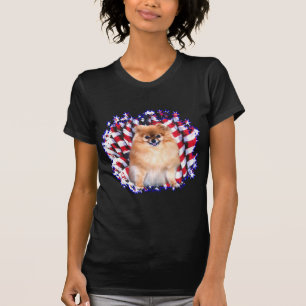 T-shirt Patriote de Pomeranian