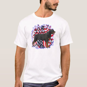 T-shirt Patriote de rottweiler